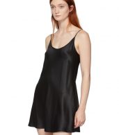 photo Black Silk Short Slip Dress by La Perla - Image 4