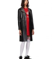 photo Red Paint Brushed Logo T-Shirt Dress by MSGM - Image 5