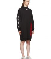 photo Black Fleece Multi Logo Dress by MSGM - Image 2