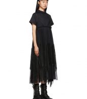 photo Black Lace Shirting Dress by Sacai - Image 2