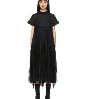 photo Black Lace Shirting Dress by Sacai - Image 1