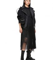photo Black Lace Shirting Dress by Sacai - Image 5
