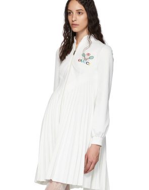 photo White Pleated Tennis Dress by Gucci - Image 4