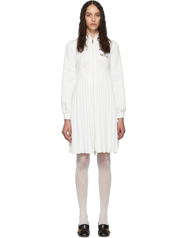 photo White Pleated Tennis Dress by Gucci - Image 1