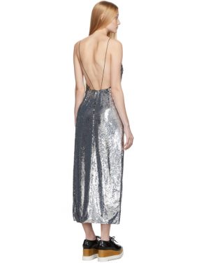 photo Silver Sequins Midi Dress by Stella McCartney - Image 3