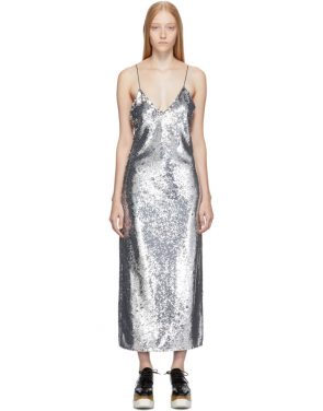photo Silver Sequins Midi Dress by Stella McCartney - Image 1