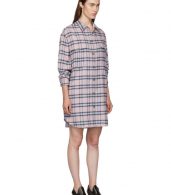photo Pink and Blue Check Iceo Pilou Dress by Isabel Marant Etoile - Image 2
