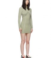 photo Green Athletic Long Sleeve Dress by Off-White - Image 2