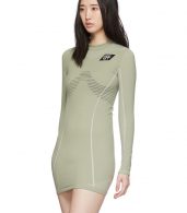 photo Green Athletic Long Sleeve Dress by Off-White - Image 4