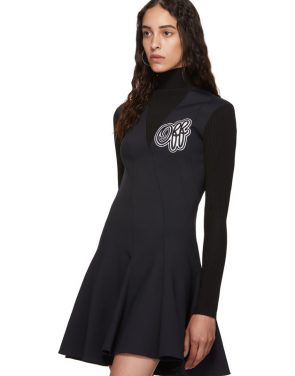 photo Navy and Black Cheerleaders Multiwaves Dress by Off-White - Image 4