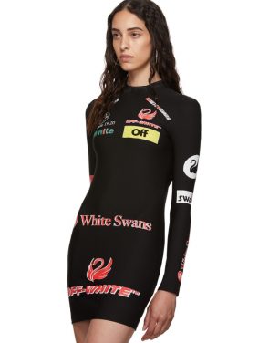 photo Black Multilogo Sporty Dress by Off-White - Image 4