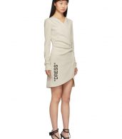 photo Beige Side Opening Mini Dress by Off-White - Image 2