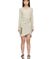 photo Beige Side Opening Mini Dress by Off-White - Image 1