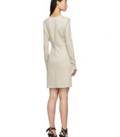 photo Beige Side Opening Mini Dress by Off-White - Image 3