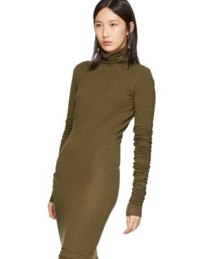 photo Brown Long Turtleneck Dress by Lemaire - Image 4