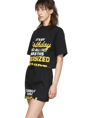 photo Black Happy Birthday T-Shirt Dress Set by VETEMENTS - Image 5