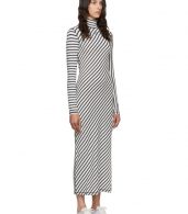 photo Navy and White Stripe Jersey High Neck Dress by Loewe - Image 2