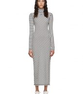 photo Navy and White Stripe Jersey High Neck Dress by Loewe - Image 1