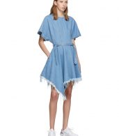 photo Blue Denim Asymmetric Dress by Marques Almeida - Image 5