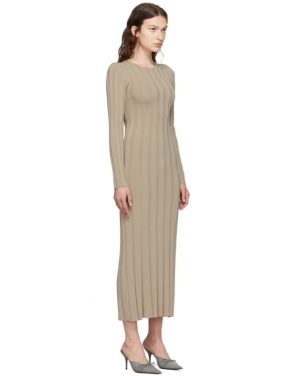 photo Taupe Bianco Long Dress by Toteme - Image 2