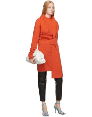 photo Orange Look 5 Wool Sweater Dress by Bottega Veneta - Image 5
