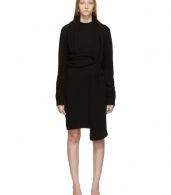 photo Black Twin Scarf Knit Dress by Bottega Veneta - Image 1