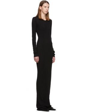 photo Black Full Jersey Thermal Mini Rib Dress by Our Legacy - Image 2
