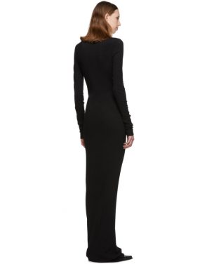 photo Black Full Jersey Thermal Mini Rib Dress by Our Legacy - Image 3