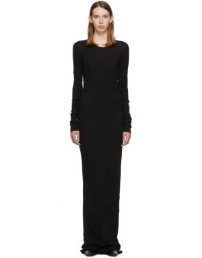 photo Black Full Jersey Thermal Mini Rib Dress by Our Legacy - Image 1