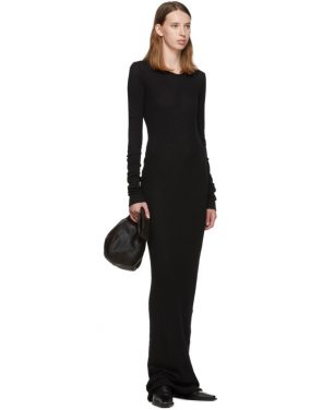 photo Black Full Jersey Thermal Mini Rib Dress by Our Legacy - Image 5