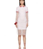 photo Red Printed Condom Polo Dress by Y/Project - Image 1