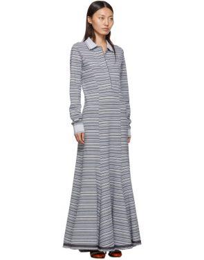 photo Grey Stripe Polo Dress by Y/Project - Image 2