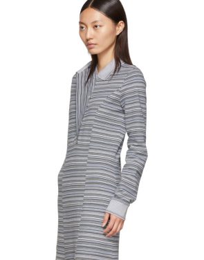 photo Grey Stripe Polo Dress by Y/Project - Image 4